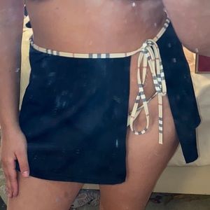 TWO Burberry swim skirts